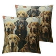 thumbnail image 2 of Ullo0ord Collection Pillow Set Pillow Case Black White Brown Dogs Throw Pillows Covers Dog Throw Pillows Home Decorative for Sofa Dog Pillow Set, 2 of 6