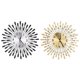 thumbnail image 4 of 15inch 3D Large Wall Clock Shiny Rhinestone Sun Style Modern Living Room Decor (Golden), 4 of 5