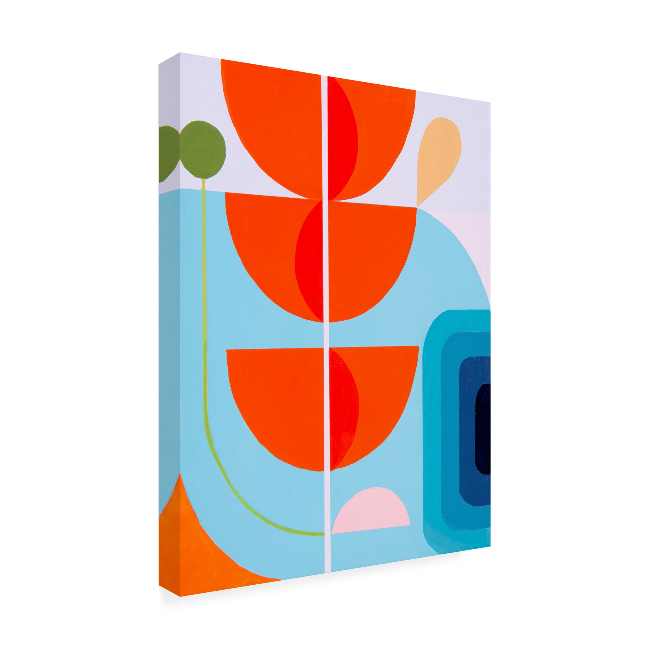 Canvas Wall Art - Marion Griese 'Running Toward The Sun 10' Wall Art for Living Room, Bedroom, or Office Décor by Trademark Fine Art - 35 x 47 Inches