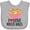 AC-Heather Grey, variant on Inktastic I Love Matzo Balls Boys or Girls Baby Bib