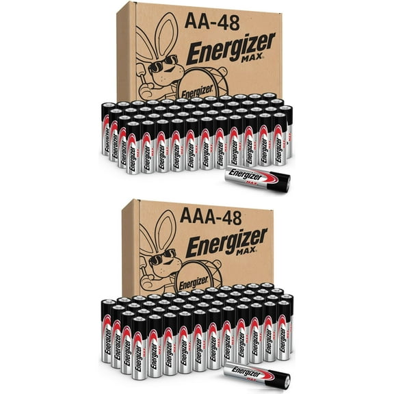 Energizer MAX Combo Pack (96 Count), AA Batteries (48 Pack) and AAA Batteries (48 Pack)