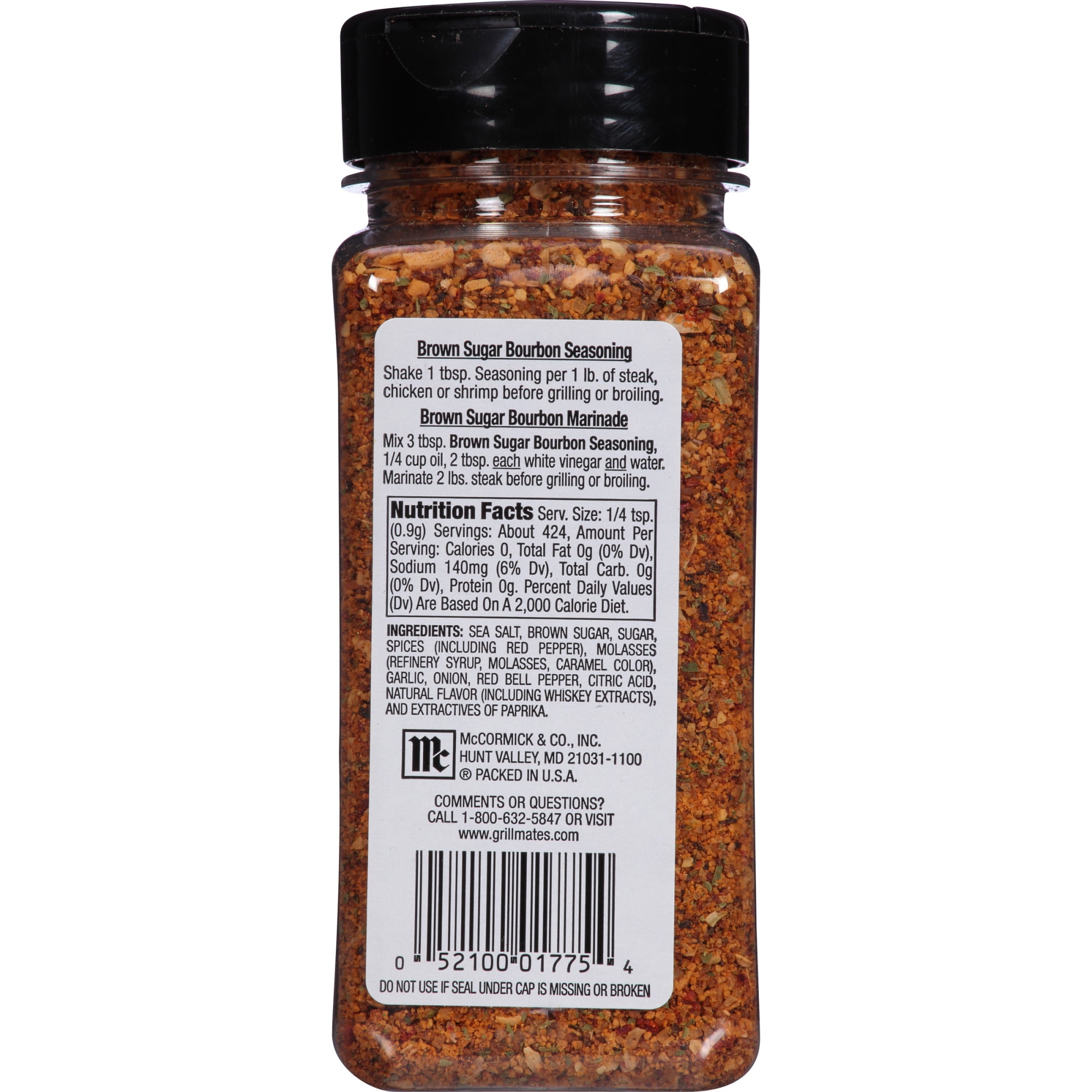 Mccormick Brown Sugar Bourbon Seasoning Nutrition Facts Besto Blog