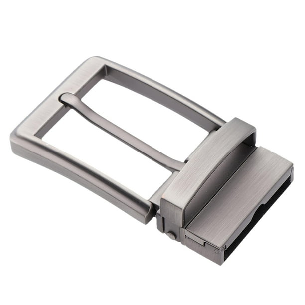 Hebillas de pasador para hombre, hebilla de cinturón de una sola punta, hebilla de correa de repuesto, decoración de cinturón 1 pieza gris perla