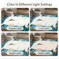thumbnail image 7 of ODIKA 8'x10' Ultra-Soft Area Rug, Beachy Ocean Vintage Sailing Boat Wave Border Nautical Distressed None Washable, Bare feet friendly, Silk-Touch for Bedroom, Under Sectional, 7 of 7