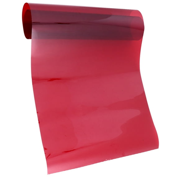 ROSENICE Correction Light Filter For Interior Decorating And Event Lighting In Red 200.00X30.00X0.10Cm 1Set