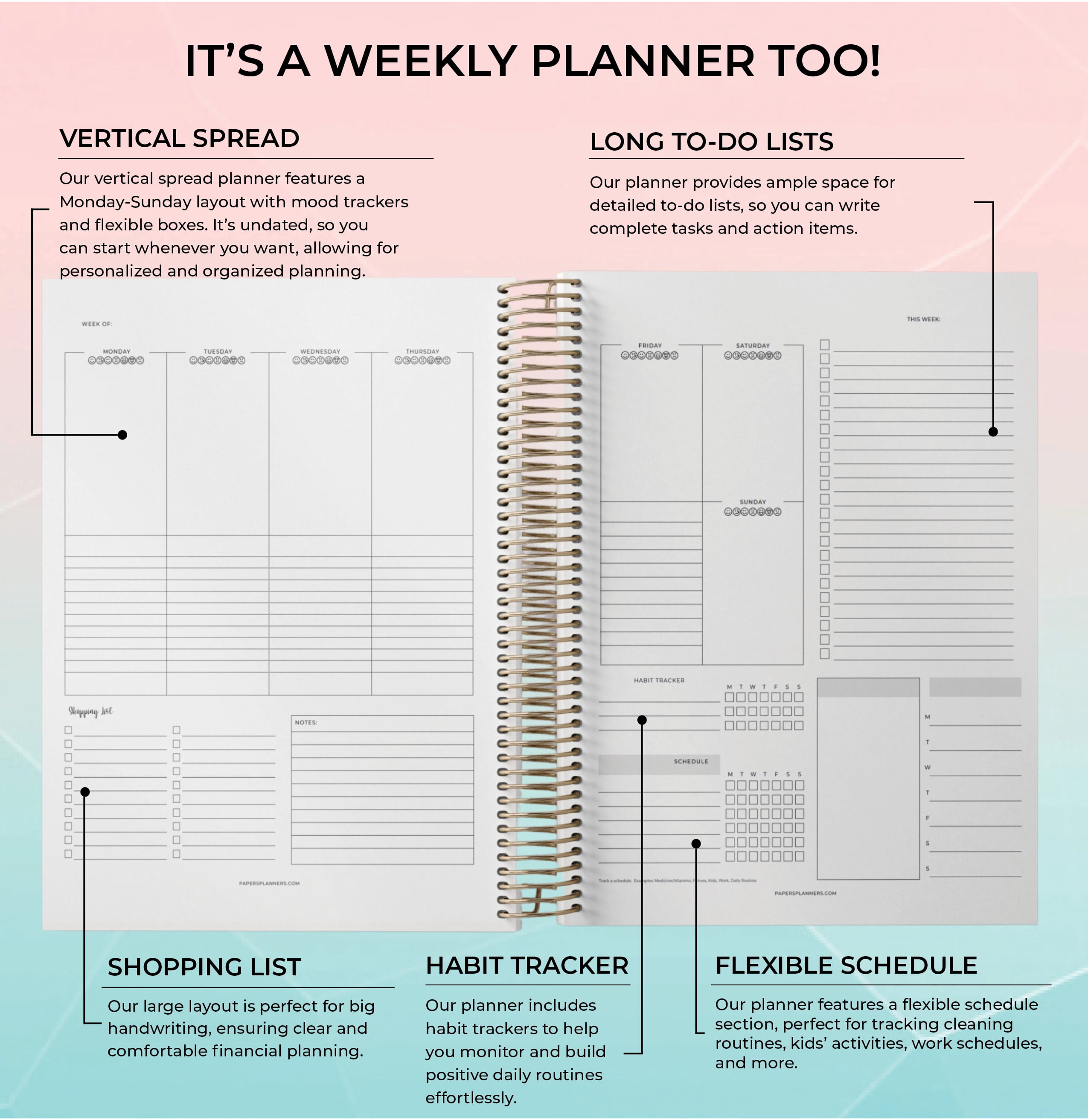 The Legacy Planner – Daily & Weekly Organizer for Goals, Habits, Budgeting & Productivity