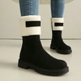 thumbnail image 2 of Mostsola Snow Boots for Women Zipper Platform Mid Calf Boots Plush Winter Warm Long Boots, 2 of 9
