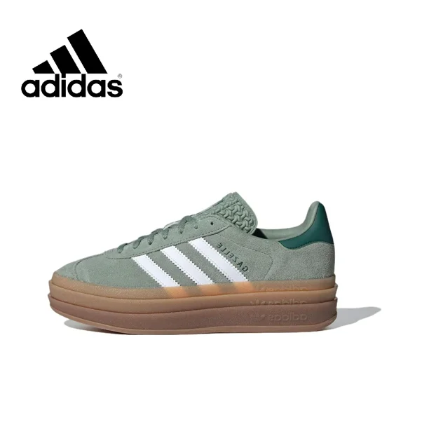 Recién llegado, zapatos Gazelle Bold de suela gruesa para hombres y mujeres, zapatos casuales de trébol, zapatos de moda y transpirables