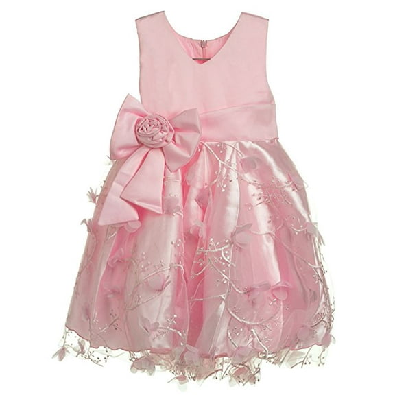 Blue Bell HANDMADE Toddler Tulle Princess Flower Girl Dress for Wedding Party - Hades - Pink-3