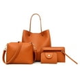 thumbnail image 2 of 4Pcs Women's Leather Handbag Set - Shoulder Bag, Crossbody Bag, Messenger Bag & Card Holder, Fashionable & Elegant for Wedding, Party, Prom, 2 of 4
