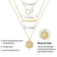 thumbnail image 2 of TINGN Layered Initial Necklaces for Women Bar Dainty Hexagon Letter Infinity Circles Necklace for Women Jewelry Gifts, 2 of 5