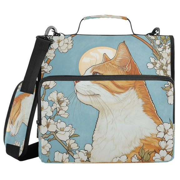 DIXRUYEE Zipper BinderTrapper of keeper Documents Organized Design Ethereal Gaze Printed