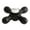 Black, variant on Kingston Brass KBH1791AXH Hot Metal Cross Handle, 3/8" X 16Pt - Chrome