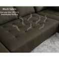 thumbnail image 5 of 6 Modular , 138.5", Breathable Upholstered Fabric, Modern Living Room Feature 138.5" For Space, Modular, Upholstery Stylish Option, 5 of 6