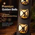 thumbnail image 3 of Artrylin 2 Pcs Christmas Jingle Bells for Door Knob Sleigh Bells Christmas Decor Door Bell Hanger with Bow Welcome Bell Door Hanger for Home Christmas Holiday Decor(10 Inch,Gold), 3 of 7