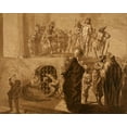 thumbnail image 2 of Knüpfer, Nikolaus 24x20 White Modern Wood Framed Museum Art Print Titled - Christ Before Pilate, 2 of 4