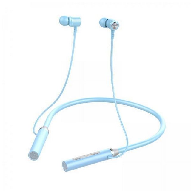 2x Auriculares Inalámbricos Con Banda Para El Cuello Y Micrófono Incorporado Para Gimnasio, Color Azul