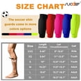 thumbnail image 6 of SUOSDEY Soccer Shin Guards Shin Defender for Kids Youth Adult,Women Men Ski Shin Guards Calf Compression Sleeve with Honeycomb Shin Pads, 6 of 8