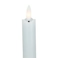 thumbnail image 3 of Northlight Set 2 White Wax Flameless LED Taper Christmas Candles 11", 3 of 5