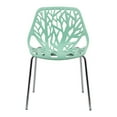 thumbnail image 3 of LeisureMod Modern Asbury Dining Side Chair With Chromed Legs in Mint Set of 2, 3 of 7