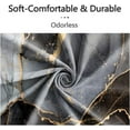 thumbnail image 2 of 72x72 Inches Black Gold Marble Shower Curtain Abstract Crack Granite Texture Modern Luxury Ink Painting Fabric Shower Curtains for Bathroom Decor Waterproof Polyester with Hooks, 2 of 6