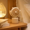 thumbnail image 4 of Miniventilador portátil de mano con alimentación USB recargable, diseño compacto, flujo de aire silencioso, agarre ergonómico para uso en exteriores, viajes, oficina y interiores., 4 of 6