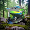 thumbnail image 2 of Casco de Motocross Enduro SVIII/BGREEN989 + Goggles, Bacalava, Guantes., 2 of 8