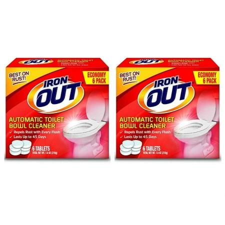 Iron OUT Toilet Bowl Cleaners, Unscented, 12 Count
