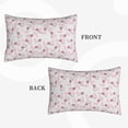 thumbnail image 2 of Fuzoiu Cute Bow Tie Print Fuzzy Pillowcases, Super Soft Pillow Case Cover with Zipper for Bedroom, Sofa, Couch,Cozy Pillow Shams for All Seasons-20"x30", 2 of 6