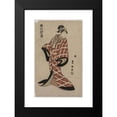 thumbnail image 2 of Toyokuni Utagawa 17x24 Black Modern Framed Museum Art Print Titled - As a Gawning Ringsuke of Aing a Padded Plaid Robe (C. 1805), 2 of 5