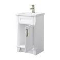thumbnail image 3 of 20 in. Single Sink Vanity in White Finish with White Ceramic Sink Top, 3 of 6