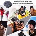 thumbnail image 5 of Gorro de punto cálido, grueso, suave y elástico, para hombres y mujeres, 5 of 5