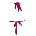 thumbnail image 4 of GPOECD Hauts de Maillot de Bain pour Femmes Haut de Bikini Triangle Bonnets Rigides Rehausseur Design Choix de Couleur pour l'Été Maillot de Bain pour Femmes Violet Foncé_001,S, 4 of 4