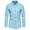 Light Blue, variant on JURANMO Men's Cotton Shirts Slim Fit Long Sleeve Business Shirts Casual Lapel Button Shirts 2024 Fall Work Shirts Deals of the Day Blue XL