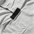 thumbnail image 5 of Chiccall Mens Cotton Hoodie Plus Size Sleeveless Full Zip Breathable Tops Summer Workout Athletic Casual Comfy Shirts with Pocket, 5 of 6