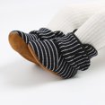 thumbnail image 4 of Juebong Infant Baby Cozy Booties Newborn Boy Girl Stay On Slipper Fall Winter Gripper Non-Slip Crib Shoes Black,13, 4 of 7