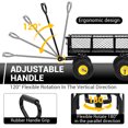 thumbnail image 5 of Sunvasagoo 900lbs Steel Garden Cart, Heavy Duty Utility Wagon with Removable Sides, 180° Rotating Anti-Slip Handle,10in All Terrain Wheels, 5 of 14