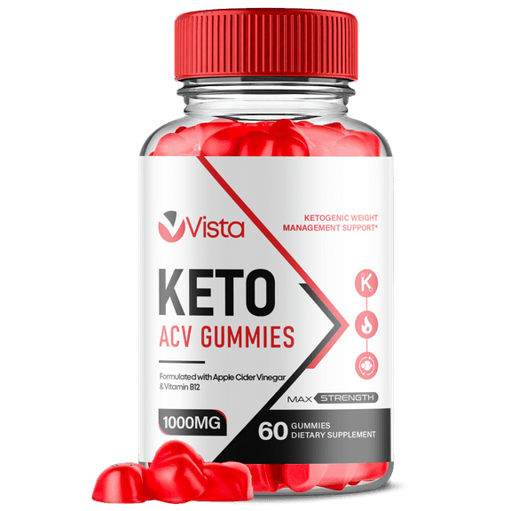 (1 Pack) Vista Keto ACV Gummies - Apple Cider Vinegar Supplement for Energy & Focus - Vista Keto ACV Dietary Supplement with Folate Vitamin B6 & B12 Beet Root - 60 Gummies