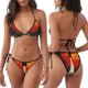 thumbnail image 3 of Balery Retro Space Rocket Launch Pijama Estampado Bikini de Dos Piezas para Mujer - Conjunto de Bikini Ajustable Sexy y Cómodo para Playa, 3 of 6