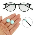 thumbnail image 2 of Unique Bargains 5 Pair Eyeglass Temple Tips Round Pattern Anti-slip Ear Hooks 0.55"x0.55"x0.12" Cyan, 2 of 5