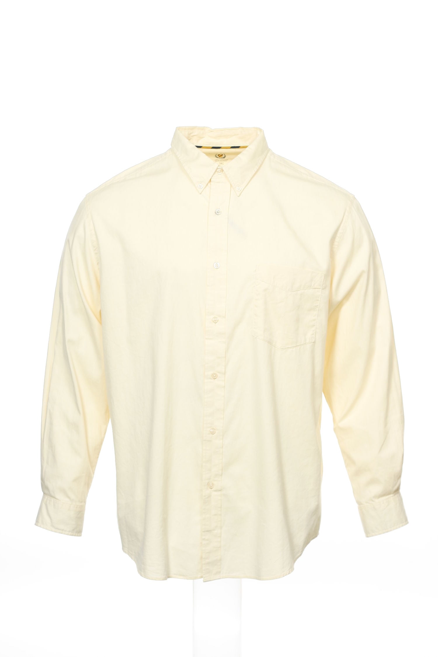 yellow button up top