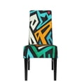 thumbnail image 2 of ZICANCN Traditional Aztec Tribal Art Chair Protectors Seat Covers , Dining Chair Slipcovers 1 Piece for Dining Room Hotel Kitchen, 2 of 8