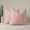 Pink, variant on XmhyTop-A Pink Fringe Throw Pillows 45*45cm Washed Cotton Decorative Cushions, Set of 2