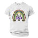 thumbnail image 2 of Casual Summer Tops Carnaval Impreso de Manga Corta Cuello Redondo, Poliéster Ligero para la Fiesta de Verano de Primavera, 2 of 9