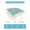 thumbnail image 5 of Quilts Twin XL Size, Teal Striped Soft Comforter Bedding Set for Bed, Boho Modern Geometric Abstract Art Ethnic Lightweight Quilted Bedspread with Pillow Cover(2 Pieces) for All Season, 68x98 Inch, 5 of 6
