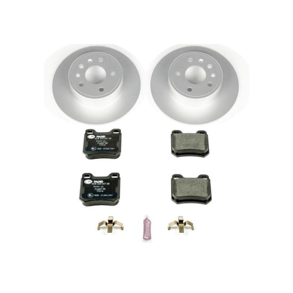 Power Stop Rear Euro-Stop ECE-R90 Certified Brake Pad and Rotor Kit ESK831
