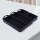 thumbnail image 4 of Bandejas para hornear divisoras con asas, utensilios de cocina para hornear (negro), 4 Uds., 4 of 7