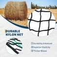 thumbnail image 4 of 5x5 ft Large Round Bale Hay Net for Horses - Heavy Duty Knotless Slow Feed Net with 2" Holes, for Cattle, Sheep, Livestock in Pastures, 4 of 7