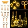 thumbnail image 1 of Xihbxyly Luces para Botellas de Vino, 10 Led Blanco Cálido, Cable de Cobre Flexible, Batería Incluida, Decoración para Fiestas, Iluminación Romántica, Decoración Creativa Del Hogar, 2 M de Largo, 20, 1 of 7