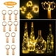 thumbnail image 1 of Fiudx Luces para Botellas de Vino, 10 Led Blanco Cálido, Cable de Cobre Flexible, Batería Incluida, Decoración para Fiestas, Iluminación Romántica, Decoración Creativa Del Hogar, 2 M de Largo, 20 Bom, 1 of 6